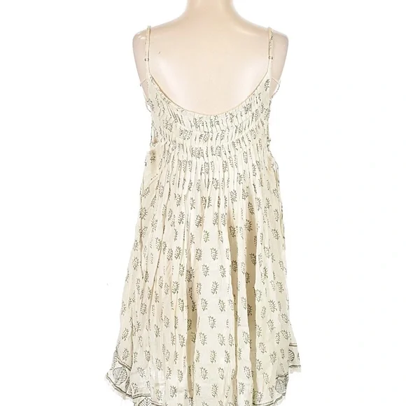 Free People womans Nantucket White and Tan swing mini dress size XS - Picture 3 of 3